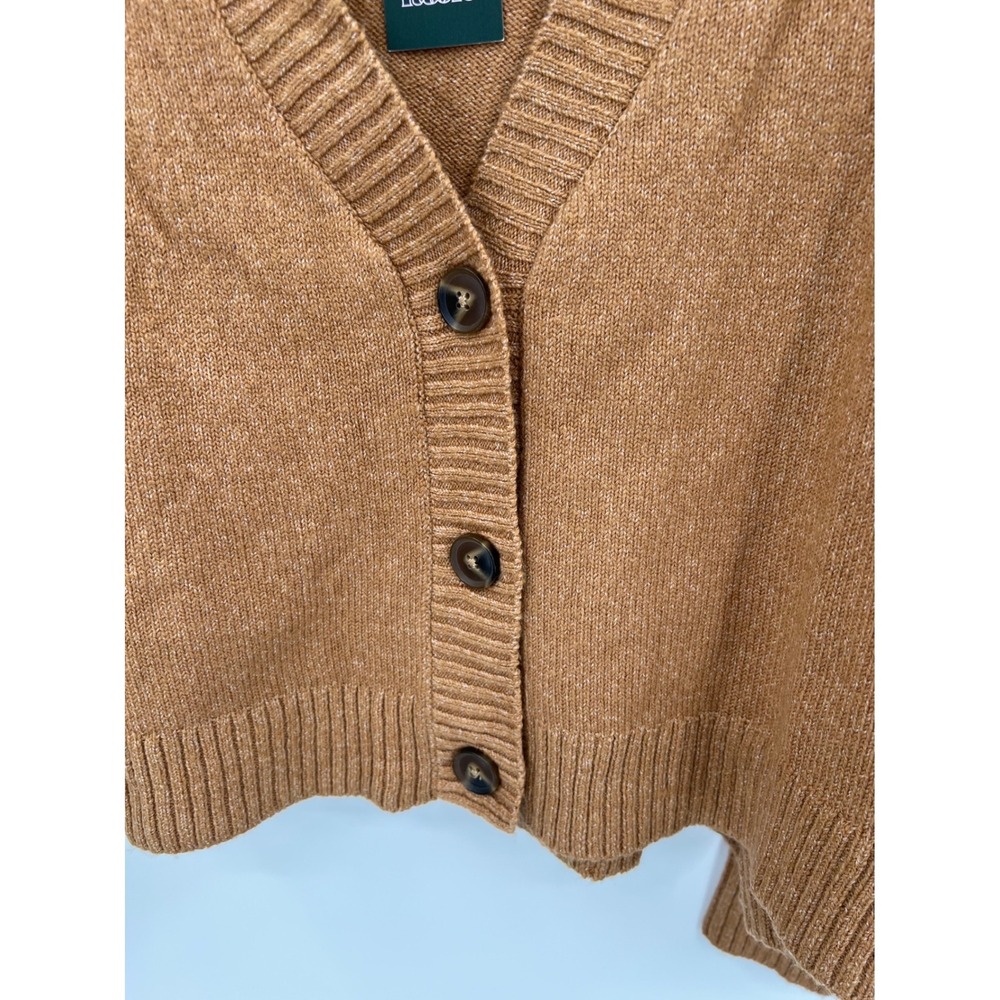Wild Fable Slouchy Chunky Cropped Cardigan Sweater V-Neck Button Front XL NWT - Picture 2 of 6